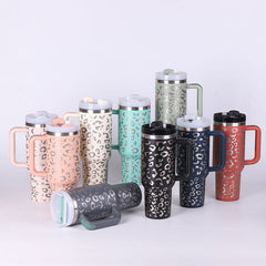 Steel Spill Proof Vacuum Coffee Cup Tumbler With Lid Tapered Mug Gifts For Valentine Lover